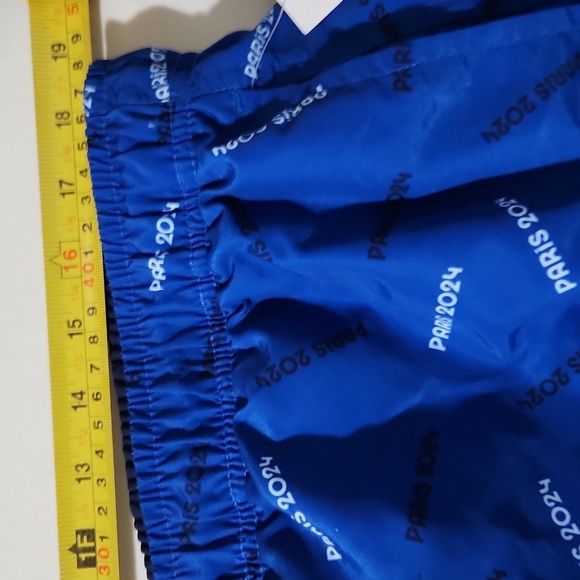 Paris 2024 Blue Swim Shorts XXL Official Olympic Merchandise Pockets - Picture 6 of 7